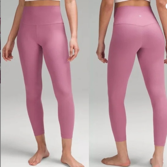 lululemon athletica Pants - lululemon Align Ribbed HR Leggings 25” in VLVD size 12